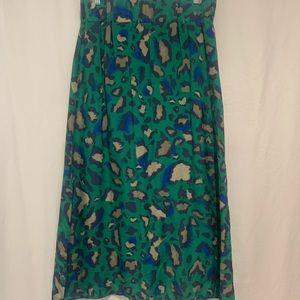 Leopard Print Midi Skirt